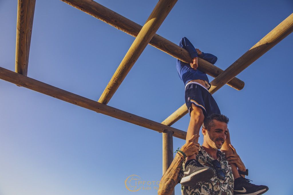 Fotografías de familias originales en los Caños de la Meca Cadiz