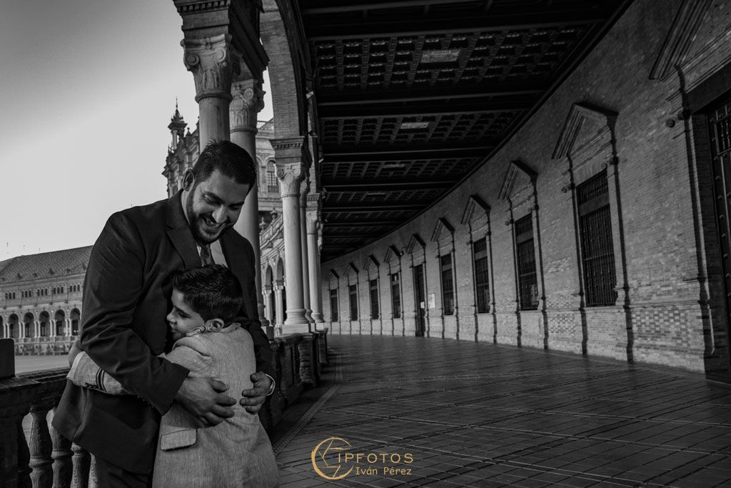 fotos comunión con padres diferentes