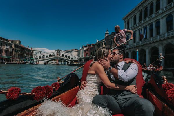 Fotografías originales en el Puente Rialto de Venecia.