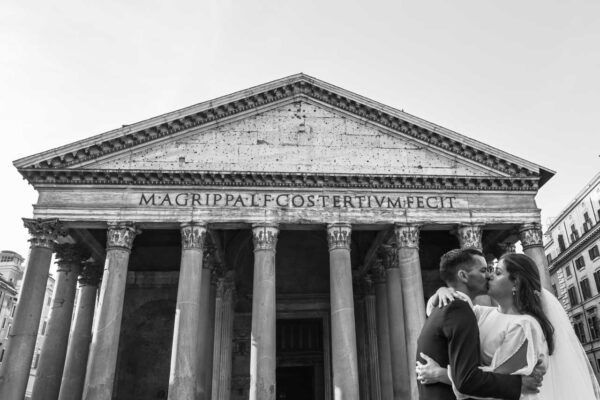 fotos de boda en el Panteón de Roma
