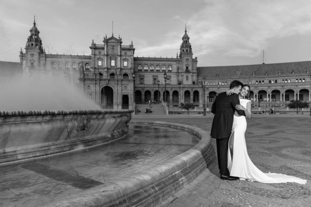 fotos originales de boda en la Hacienda Trinidad en Sevilla