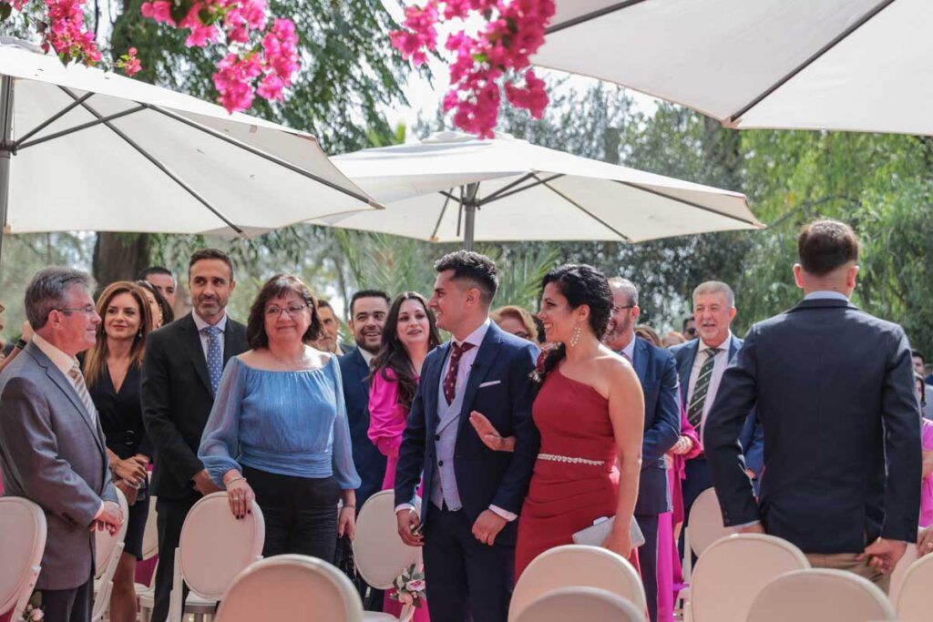 entrada de los novios.