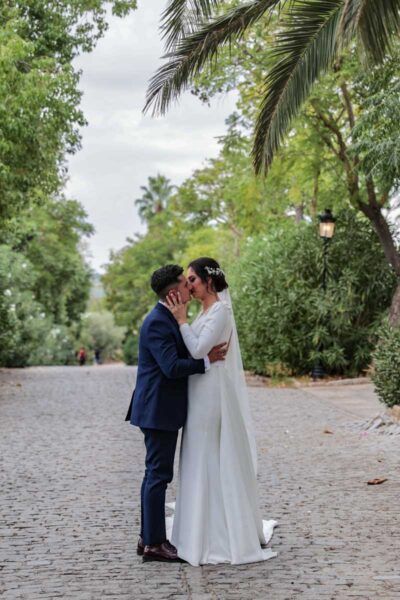 fotografías de besos de novios