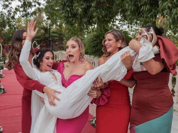 fotos de boda civil en los jardines de Hacienda Azahares