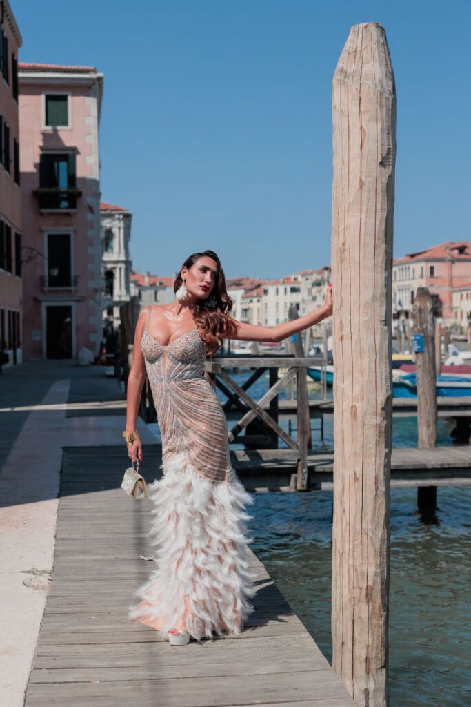 Sesión de fotos en la Mostra de Venecia por Iván Pérez fotógrafo imagen de Ingrid